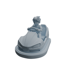 Detail view of MRY-SFW LYTR1044 Amusement Park Bumper Car Kids Character Modern Model 4 pcs Model