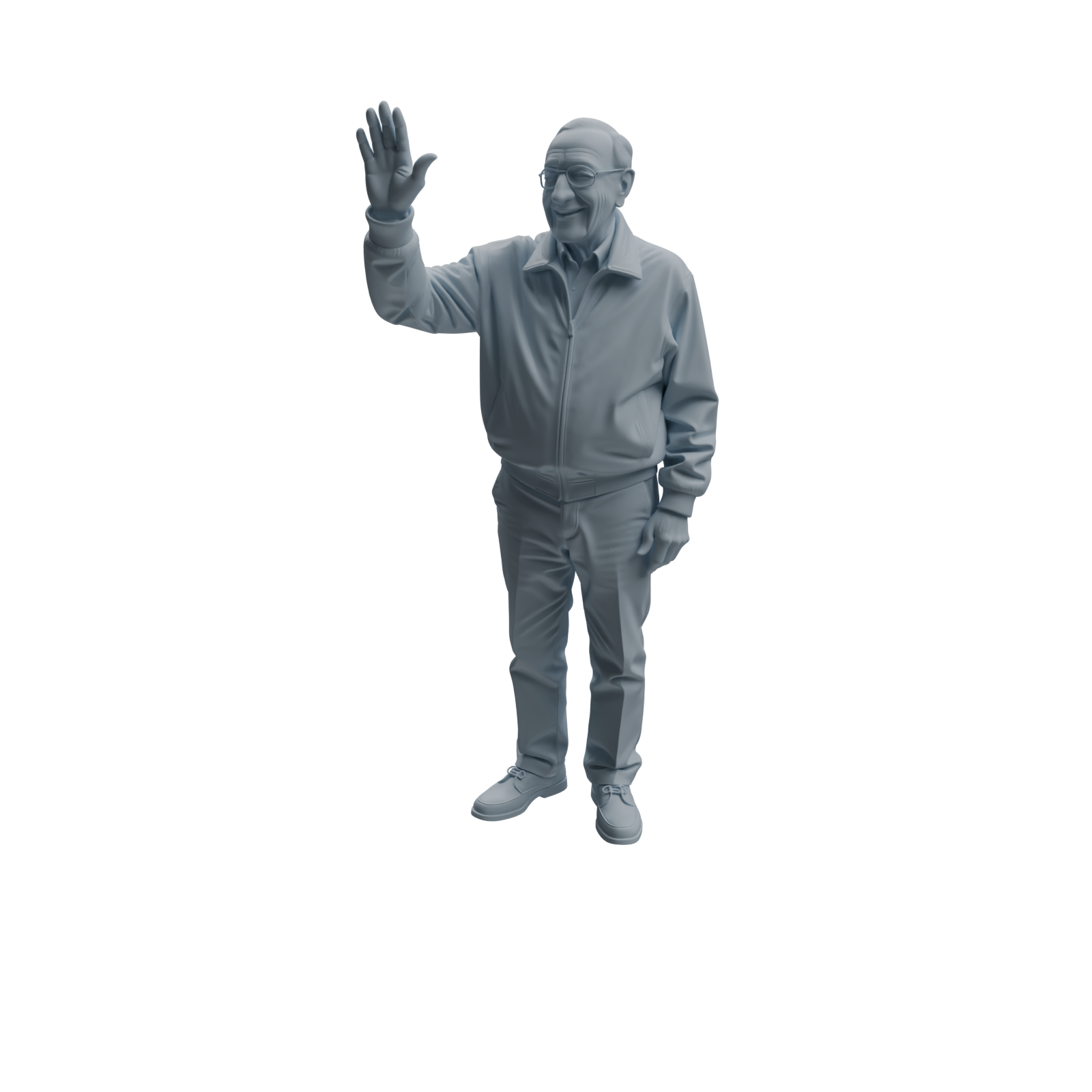 Detail view of MRY-SFW LYTR1038 Daily Interactive Elderly Character Modern Model 4 pcs Model