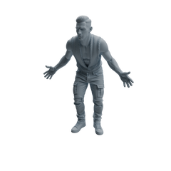 Detail view of MRY-SFW LYTR928 Nightclub Party Man Character Modern Model 4 pcs Model