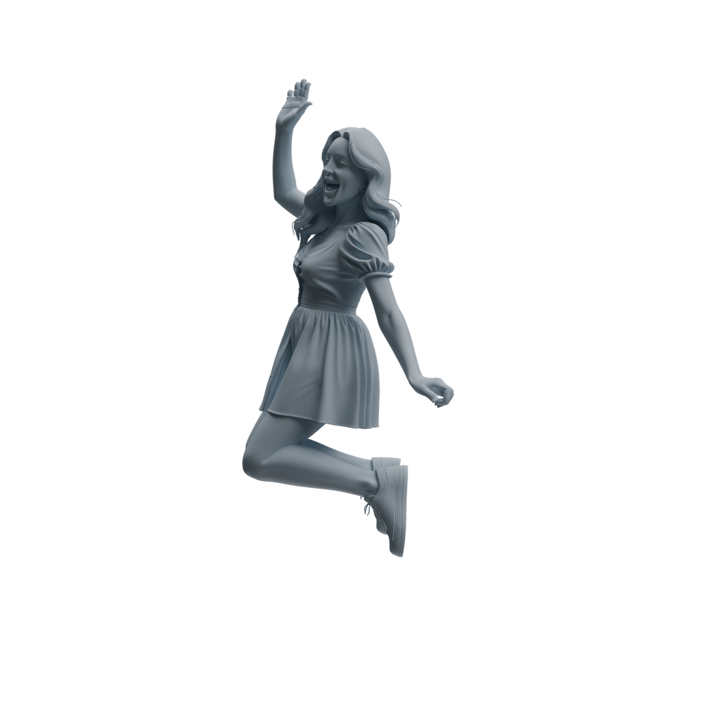 Detail view of MRY-SFW LYTR1043 Vibrant Interactive Female Character Modern Model 4 pcs Model