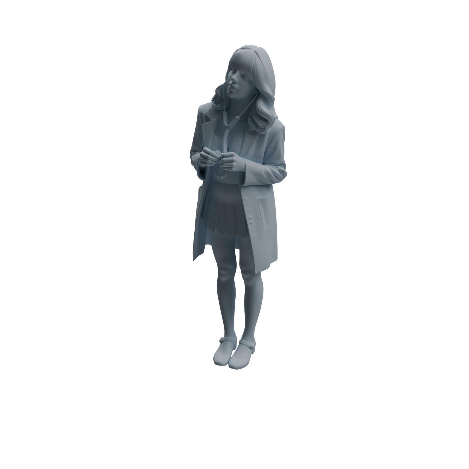 Detail view of MRY-SFW LYTR1006 Female Doctor in Clinic Scene Character Modern Model 4 pcs Model