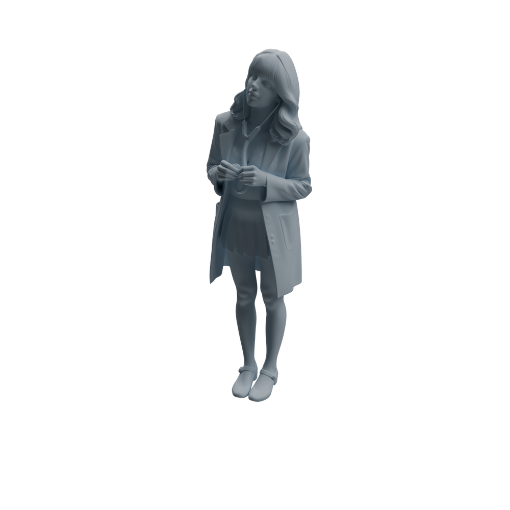 Detail view of MRY-SFW LYTR1006 Female Doctor in Clinic Scene Character Modern Model 4 pcs Model