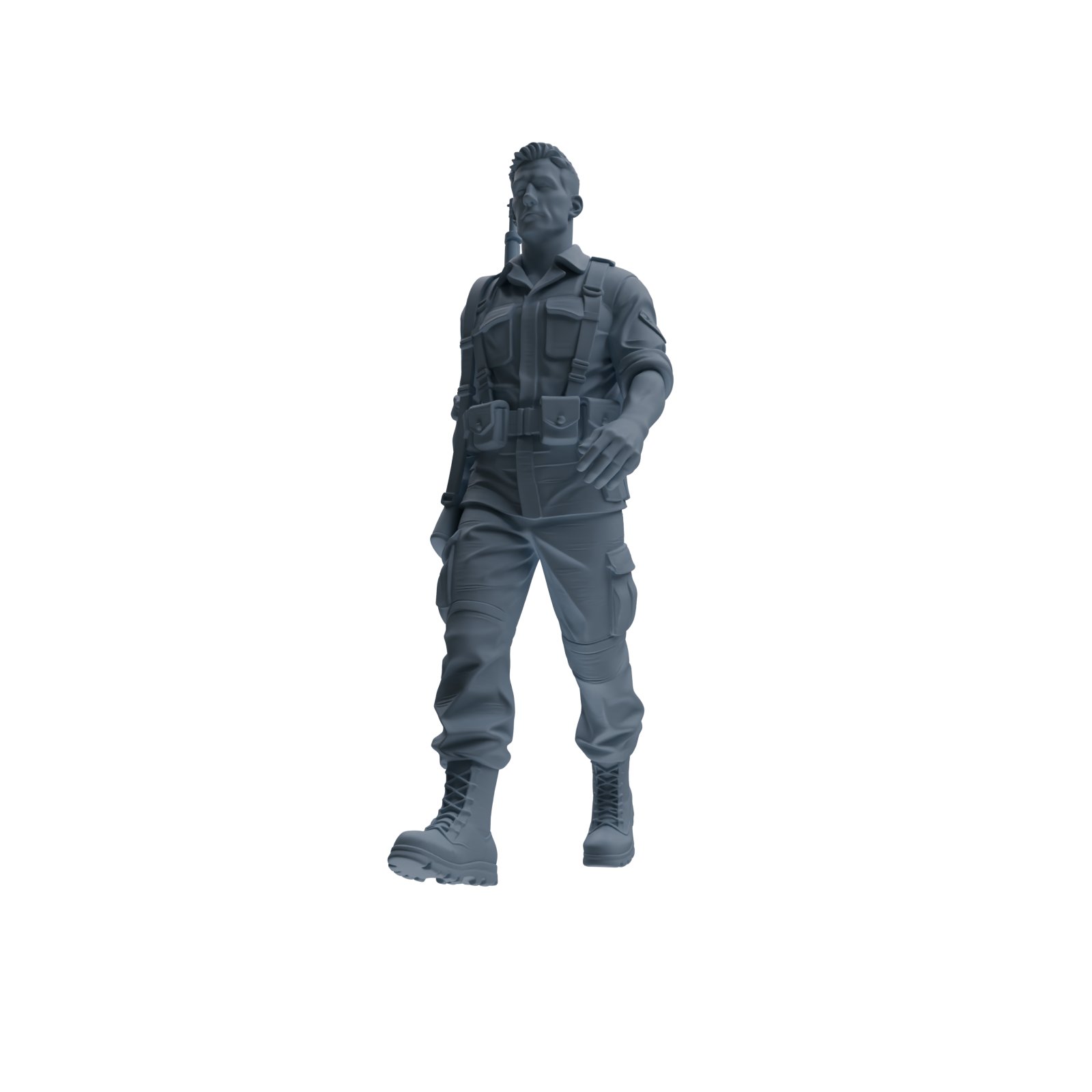 MRY-SFW SSTR178 Miniatures Soldier Model Kit Resting Soldier Pose Modern Model 6 pcs