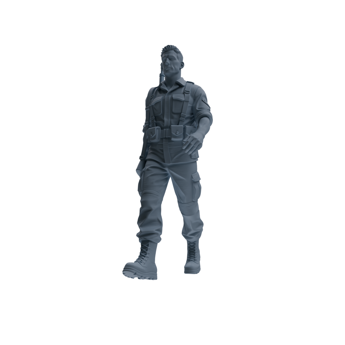 MRY-SFW SSTR178 Miniatures Soldier Model Kit Resting Soldier Pose Modern Model 6 pcs — detail view 3