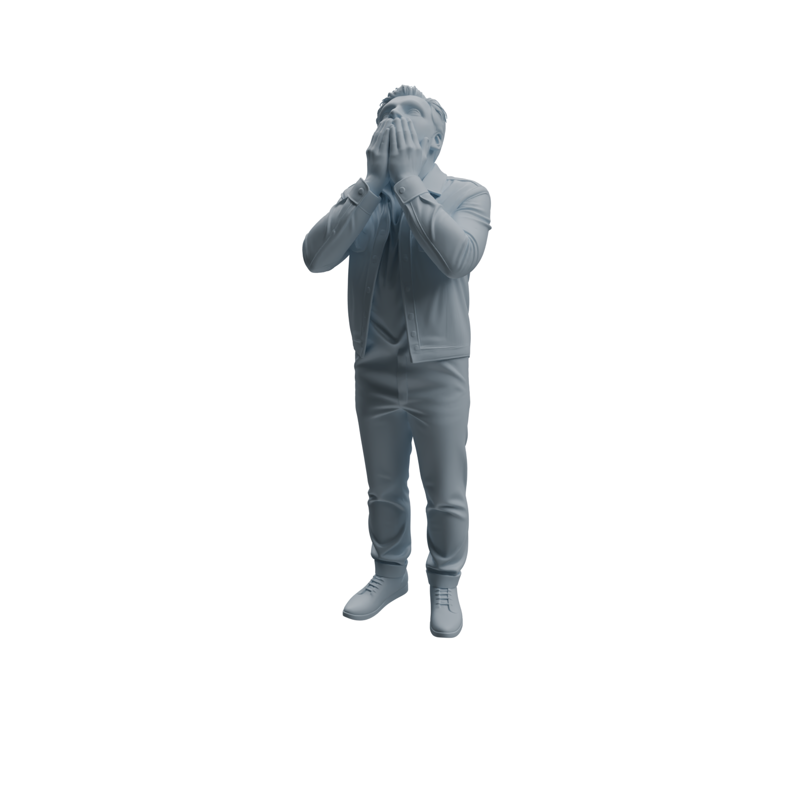 Detail view of MRY-SFW LYTR1040 Dynamic Interactive Male Character Modern Model 4 pcs Model