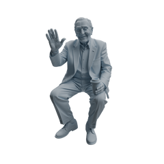 Detail view of MRY-SFW LYTR1035 Interactive Elderly Character Modern Model 4 pcs Model