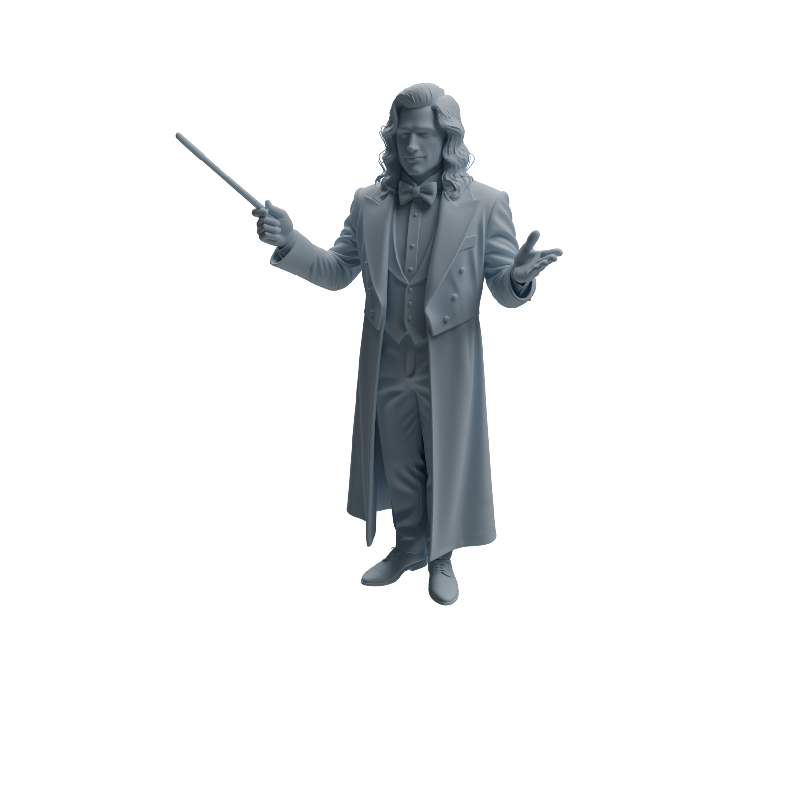 Detail view of MRY-SFW LYTR1050 Magician Performance Pose Character Modern Model 3 pcs Model