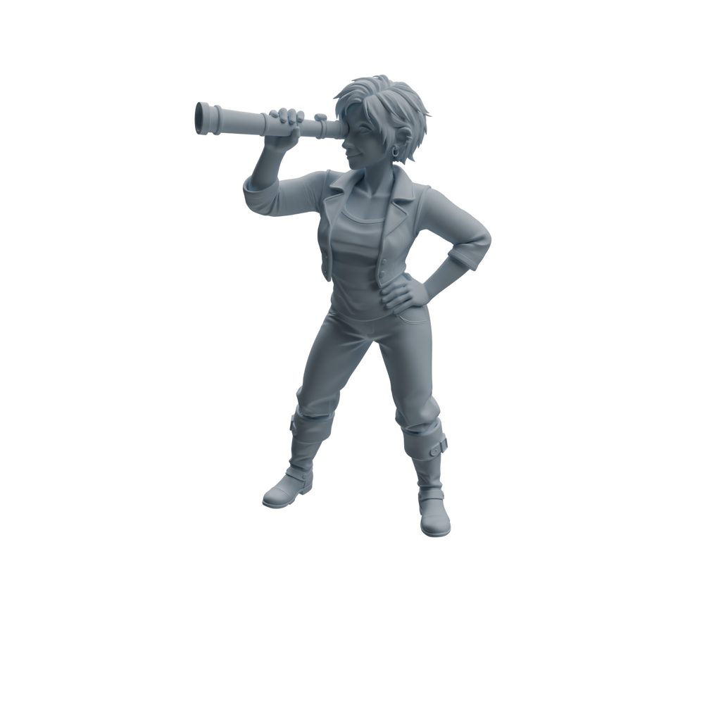 Detail view of MRY-SFW LYTR1095 Multi-pose Female Pirate Character Modern Model 4 pcs Model