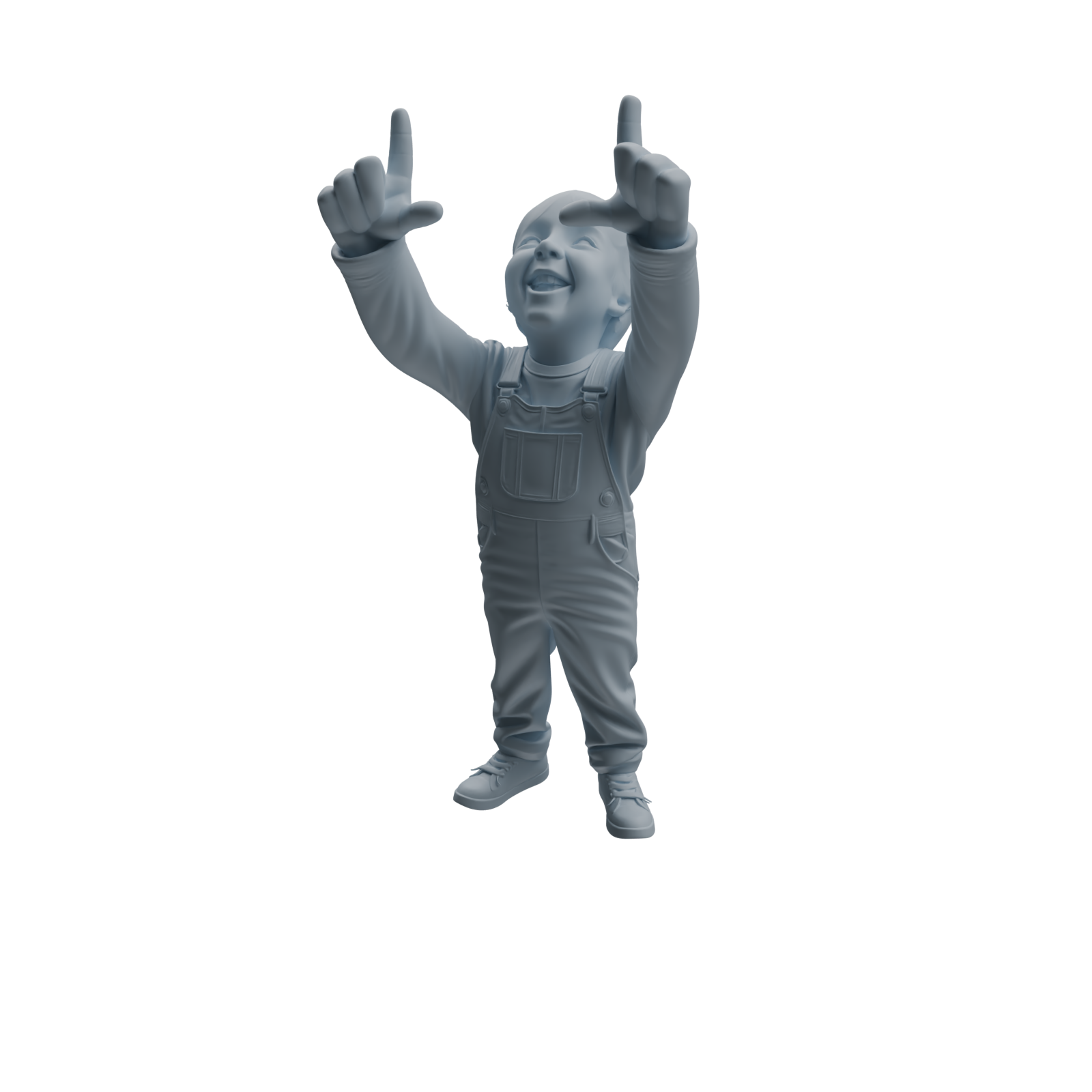 Detail view of MRY-SFW LYTR1034 Joyful Kids Character Modern Model 4 pcs Model