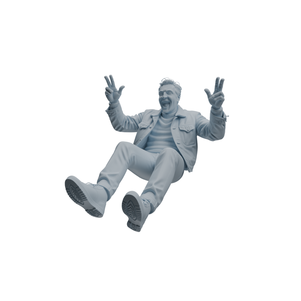 Detail view of MRY-SFW LYTR1033 Joyful Interactive Male Character Modern Model 3 pcs Model
