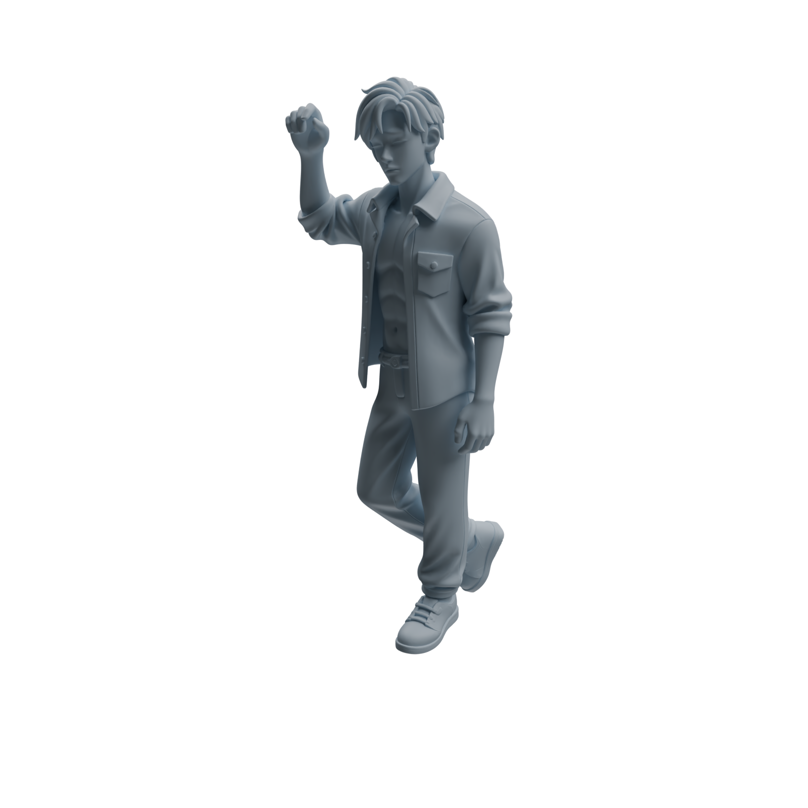 Detail view of MRY-SFW LYTR938 Frustrated Man Character Modern Model 3 pcs Model