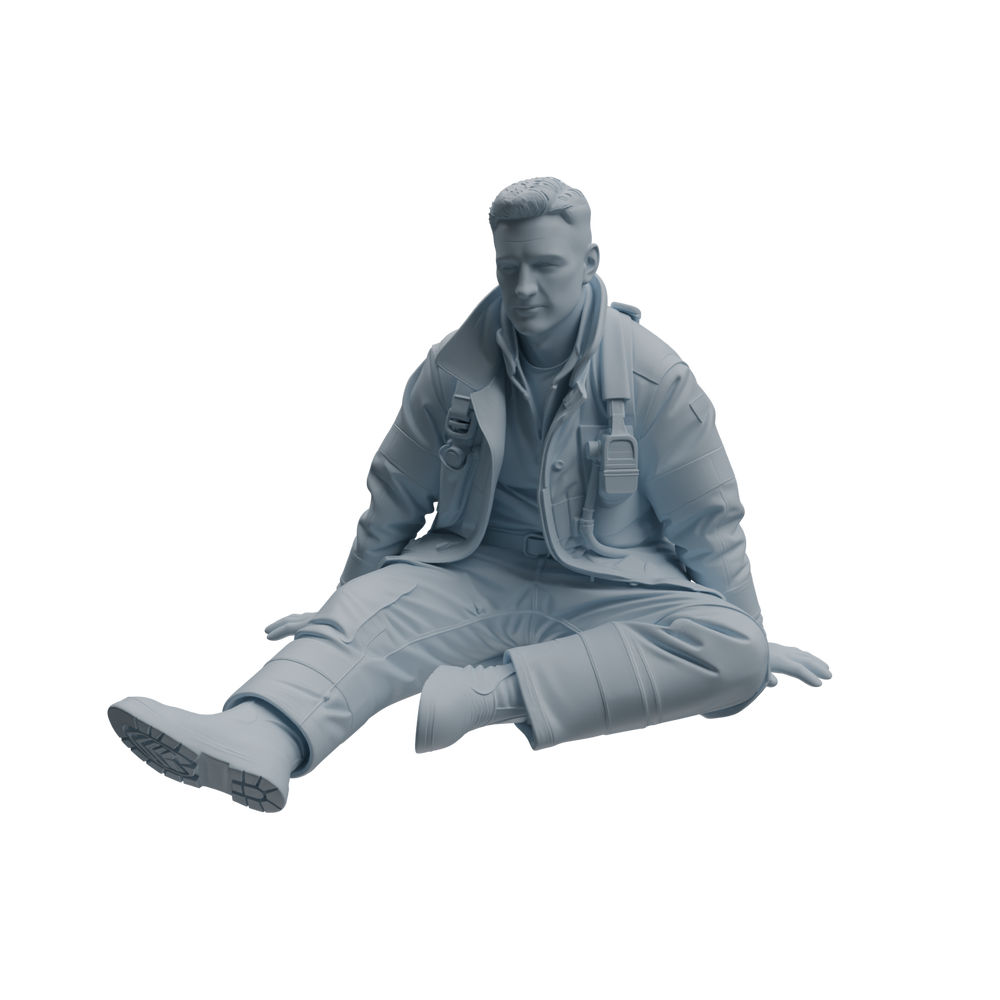 Detail view of MRY-SFW LYTR1061 Firefighter Character Modern Model 4 pcs Model