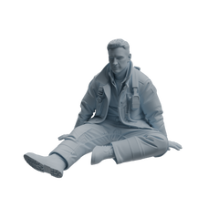 Detail view of MRY-SFW LYTR1061 Firefighter Character Modern Model 4 pcs Model