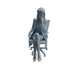 Detail view of MRY-SFW LYTR1002 Female Doctor with Medical Records Character Modern Model 4 pcs Model