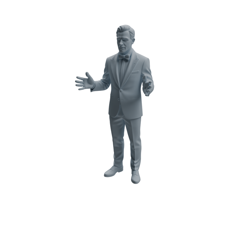 Detail view of MRY-SFW LYTR944 Suit Man Character Modern Model 4 pcs Model