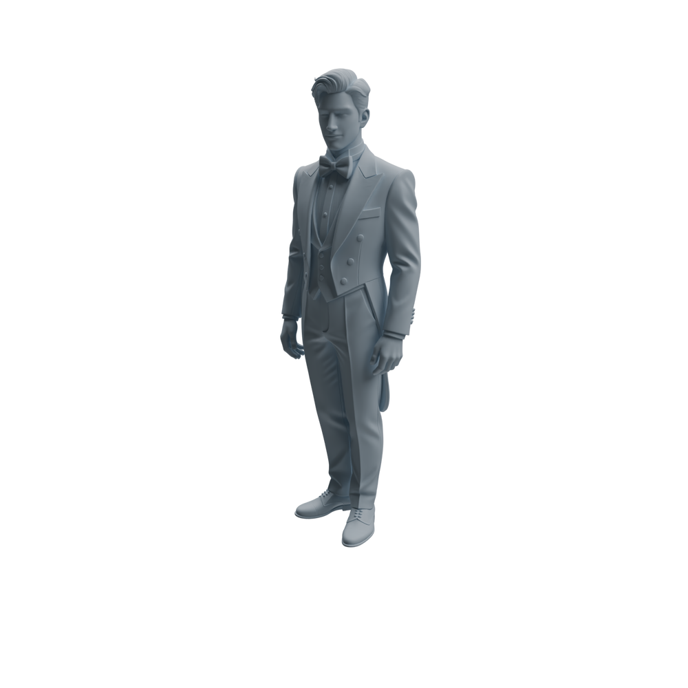 Detail view of MRY-SFW LYTR1049 Magician Formal Attire Character Modern Model 3 pcs Model