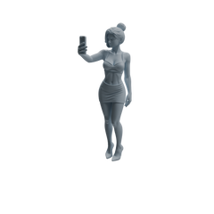 Detail view of MRY-SFW LYTR942 Selfie Woman Character Modern Model 4 pcs Model