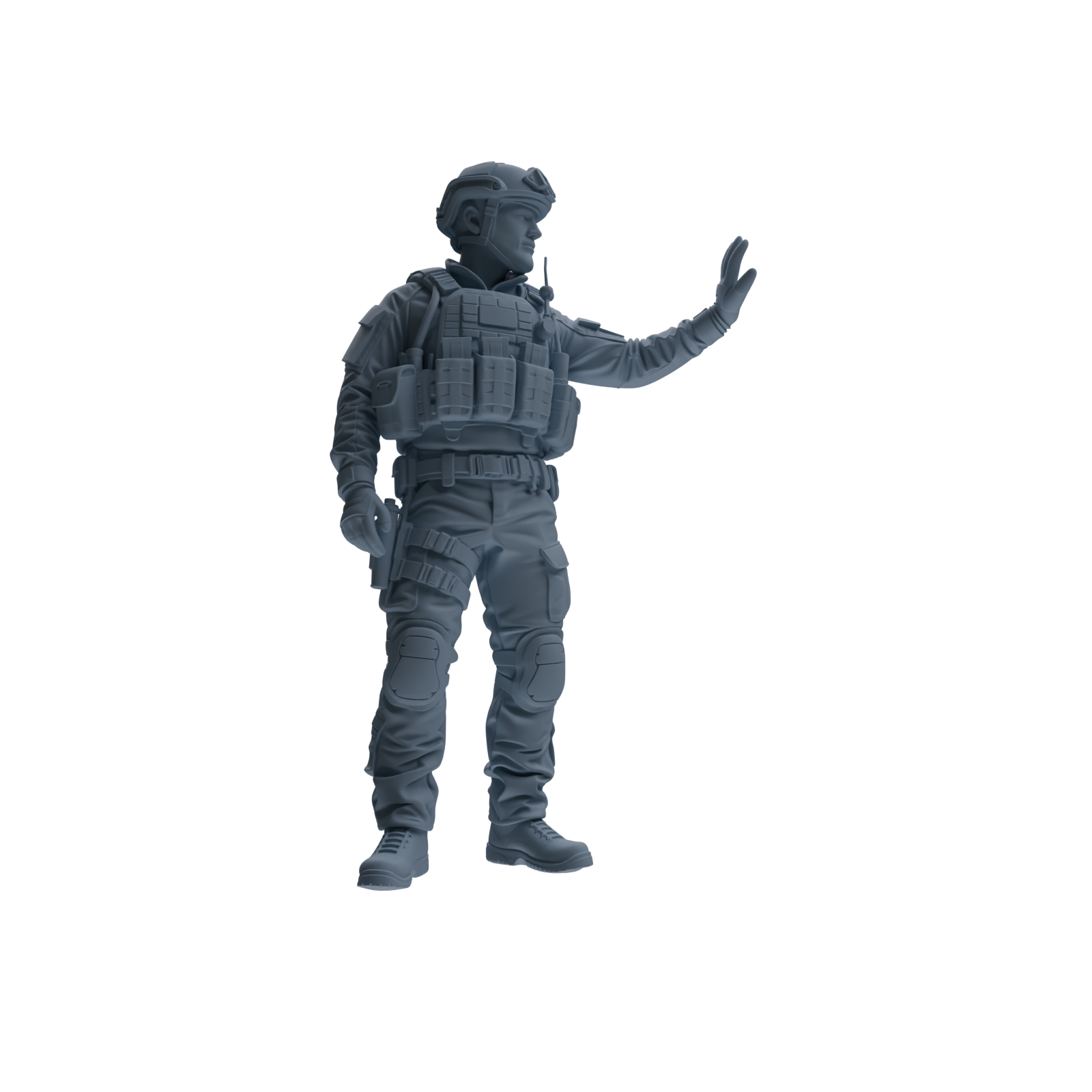 MRY-SFW SSTR183 Miniatures Soldier Model Kit Special Forces Soldier Pose Modern Model 3 pcs