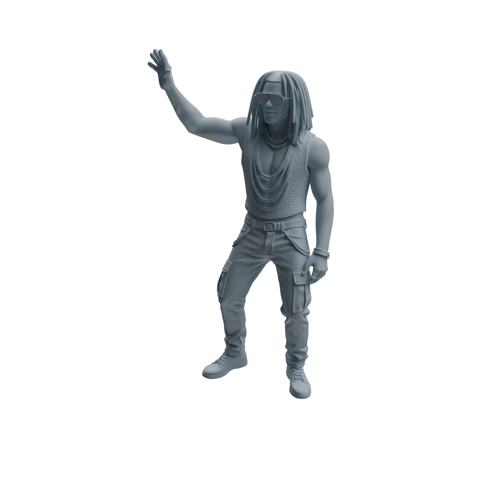 Detail view of MRY-SFW LYTR927 Nightclub Dancer Man Character Modern Model 4 pcs Model