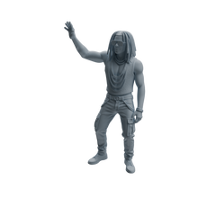 Detail view of MRY-SFW LYTR927 Nightclub Dancer Man Character Modern Model 4 pcs Model