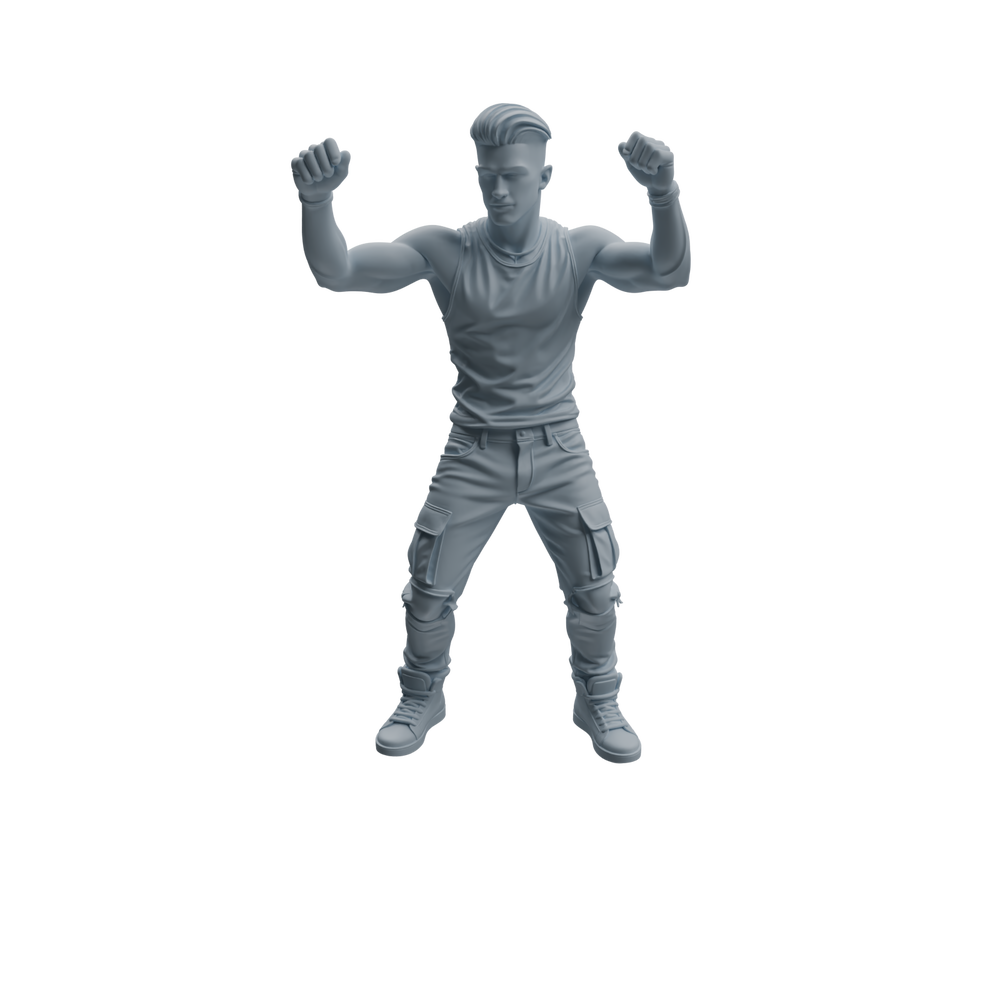Detail view of MRY-SFW LYTR926 Nightclub Style Man Character Modern Model 4 pcs Model