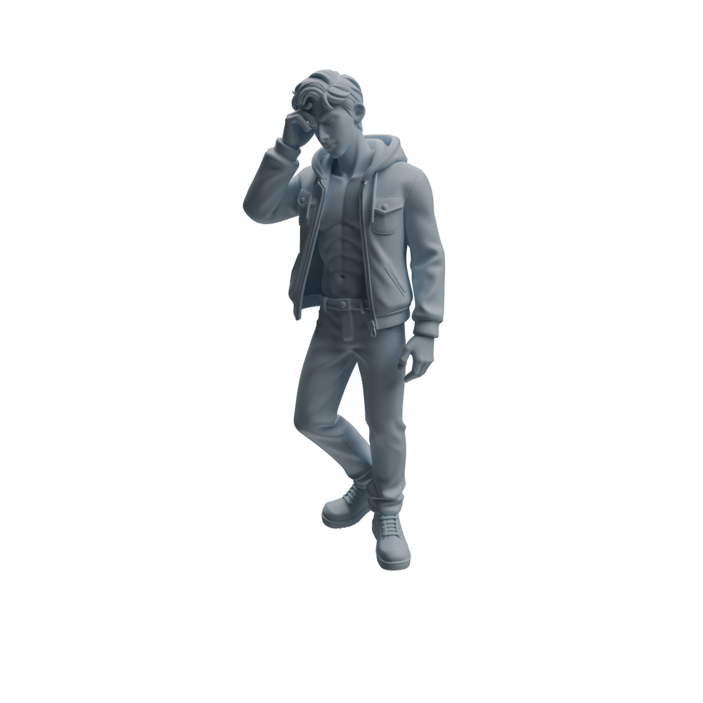 Detail view of MRY-SFW LYTR939 Urban Man Character Modern Model 3 pcs Model