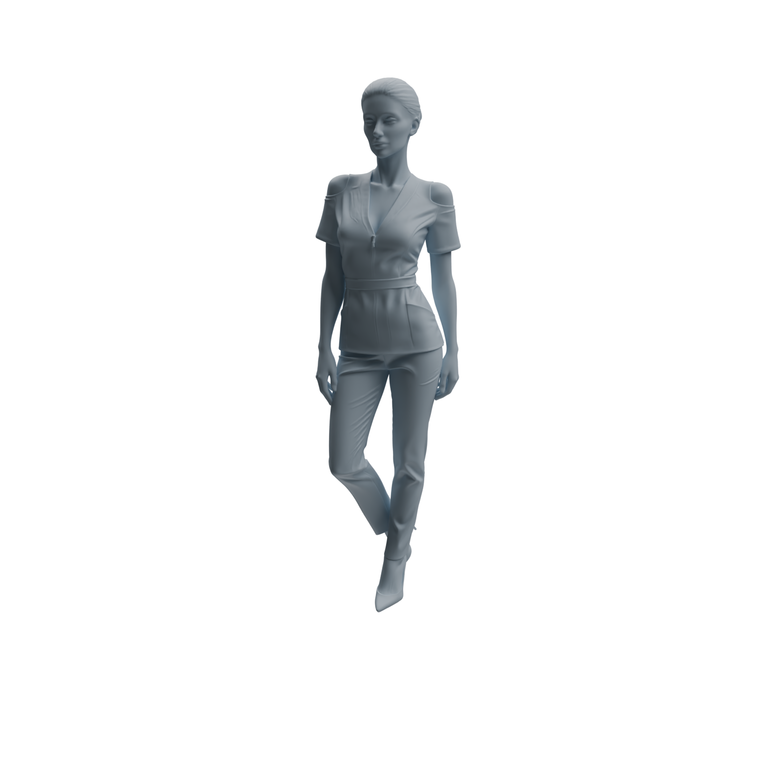 Detail view of MRY-SFW LYTR1000 Female Doctor Character Model Modern 4 pcs Model