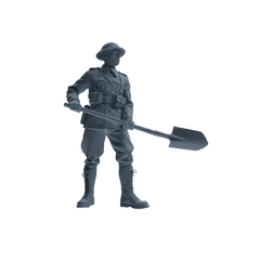MRY-SFW SSTR177 Miniatures Soldier Model Kit Combat Engineer Soldier Modern Model 6 pcs
