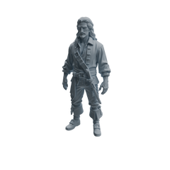 Detail view of MRY-SFW LYTR1092 Realistic Pirate Character Modern Model 3 pcs Model