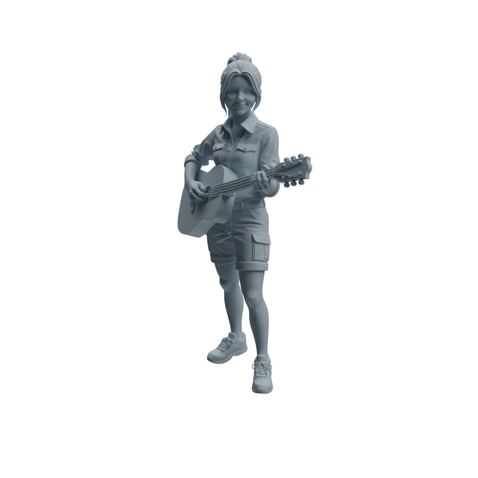 Detail view of MRY-SFW LYTR1024 Outdoor Adventure Female Character Modern Model 3 pcs Model