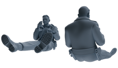 MRY-SFW SSTR208 Miniatures Soldier Model Kit Multi-Scenario Soldier Pose Modern Model 5 pcs