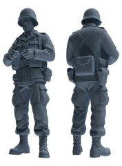 MRY-SFW SSTR190 Miniatures Soldier Model Kit Demolition Command Soldier Pose Modern Model 4 pcs