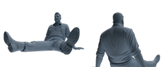 Detail view of MRY-SFW LYTR917 Farm Worker Man Multi-pose Modern Model 4 pcs Model