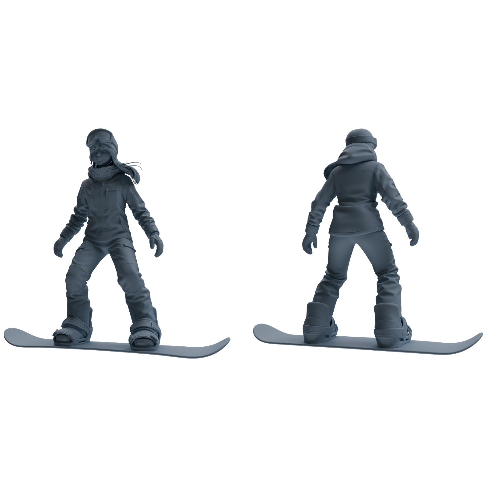 Detail view of MRY-SFW LYTR786 Skiing Figure Modern Model 4 pcs Miniature Car Diorama Figures Scene Props Accessories Resin Model