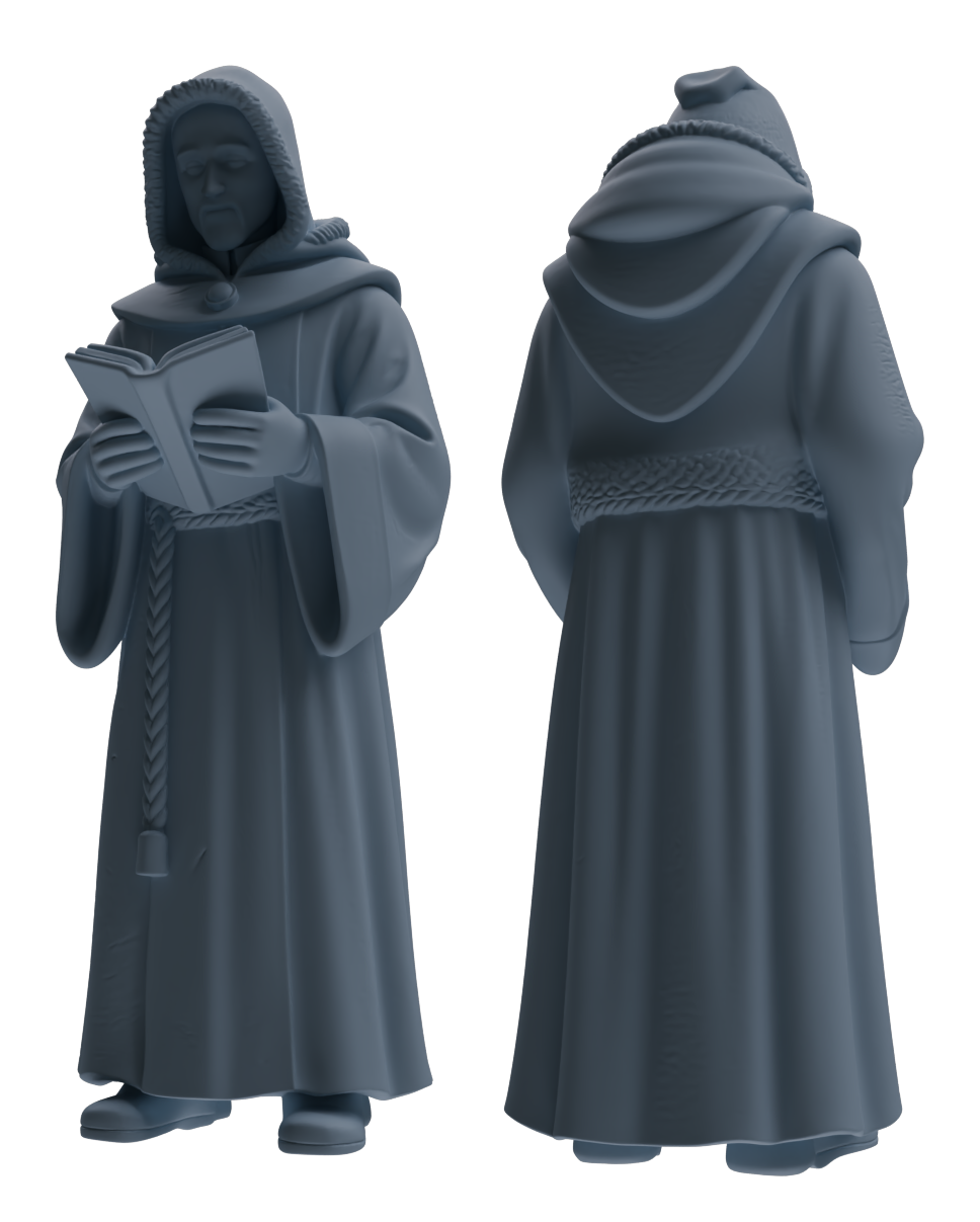 Detail view of MRY-SFW LYTR919 Religious Clergy Multi-pose Modern Model 3 pcs Model