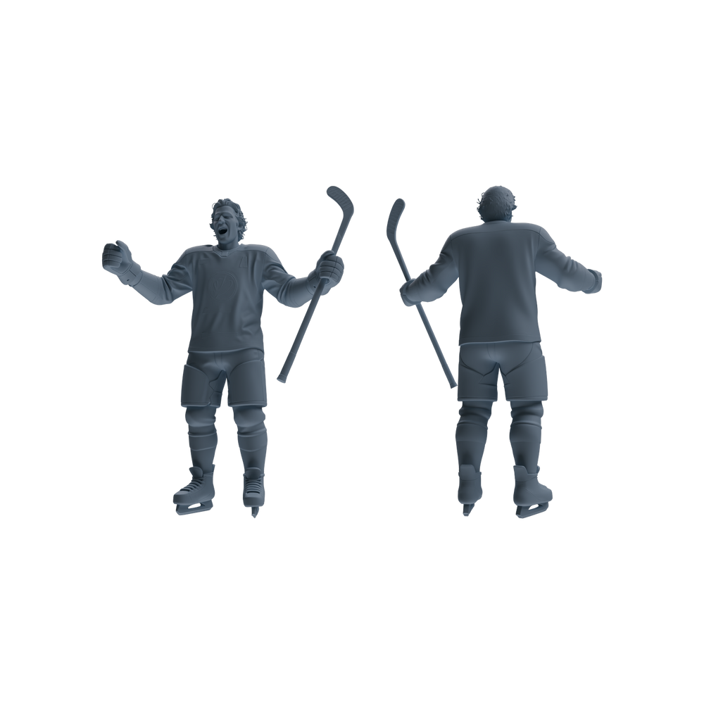 Detail view of MRY-SFW LYTR794 Hockey Figure Modern Model 3 pcs Miniature Car Diorama Figures Scene Props Accessories Resin Model