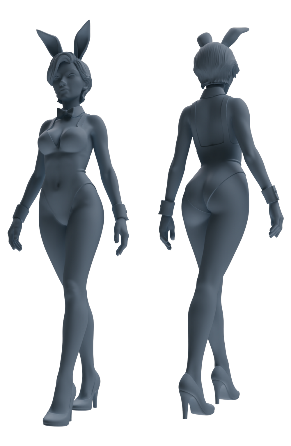 Detail view of MRY-SFW LYTR889 Multi-style Bunny Girl Modern Model 4 pcs Model