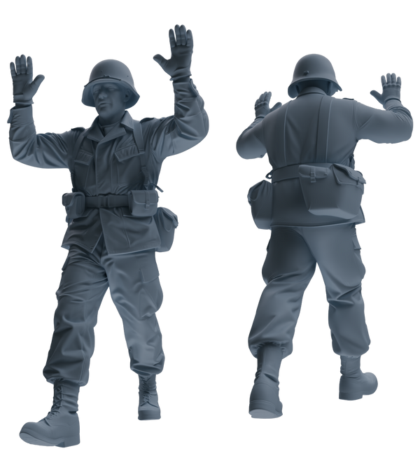MRY-SFW SSTR198 Surrender Injured Soldier Pose Modern Model 4 pcs