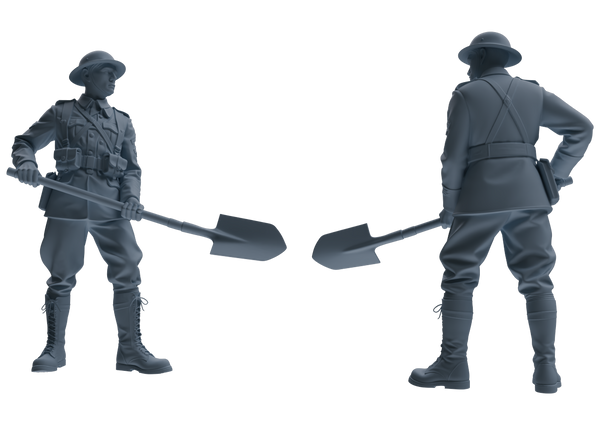 MRY-SFW SSTR177 Miniatures Soldier Model Kit Combat Engineer Soldier Modern Model 6 pcs