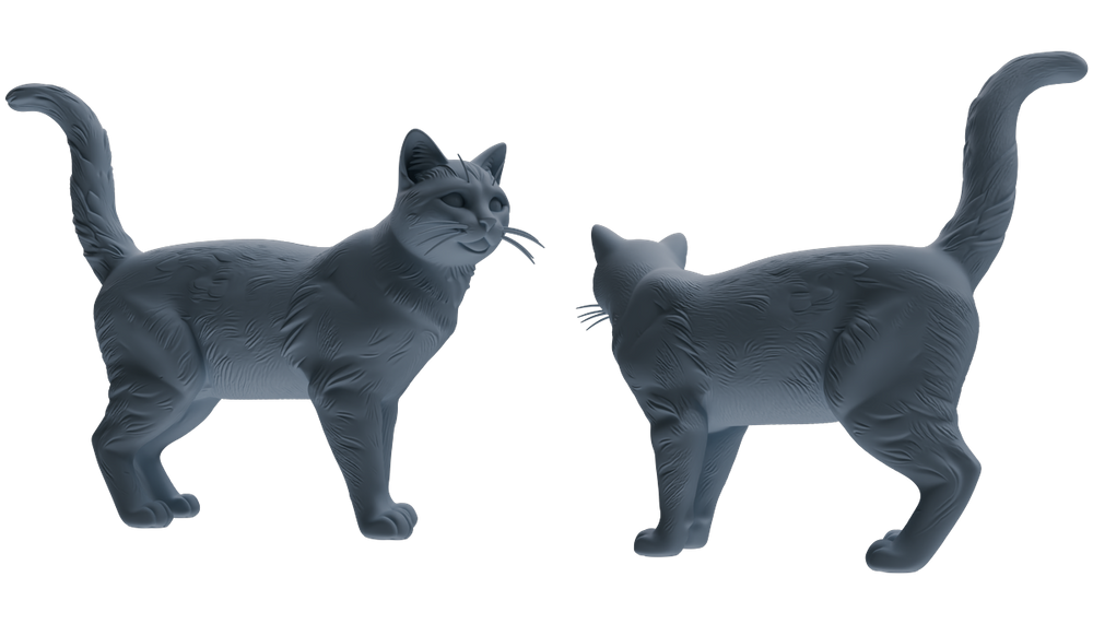 Detail view of MRY-SFW LYTR844 Cat Pose Model 4 pcs Miniature Car Diorama Figures Scene Props Accessories Resin Model
