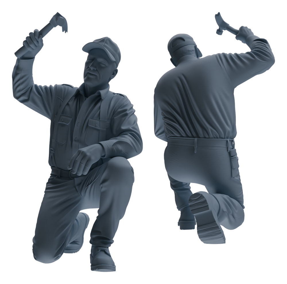 Detail view of MRY-SFW LYTR899 Workwear Worker Man Modern Model 4 pcs Model