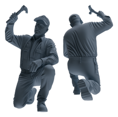 Detail view of MRY-SFW LYTR899 Workwear Worker Man Modern Model 4 pcs Model