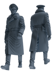 Detail view of MRY-SFW LYGR705 WWII German Army War Scene Six-Person Daily Routine Group Model