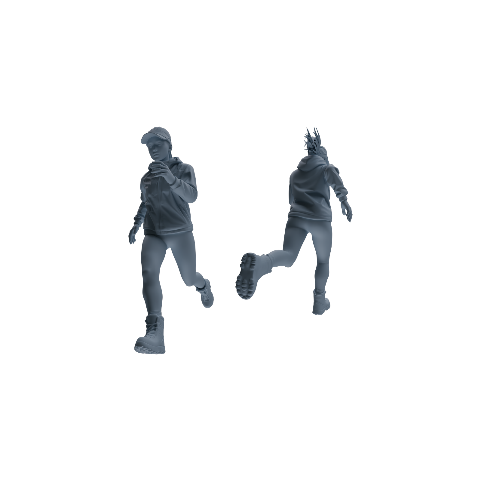 Detail view of MRY-SFW LYTR821 Outdoor Running Athlete Figure Modern Model 6 pcs Miniature Car Diorama Figures Scene Props Accessories Resin Model