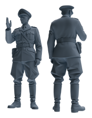 Detail view of MRY-SFW LYGR584 WWII French Army Six-Person Daily Routine 2 Model