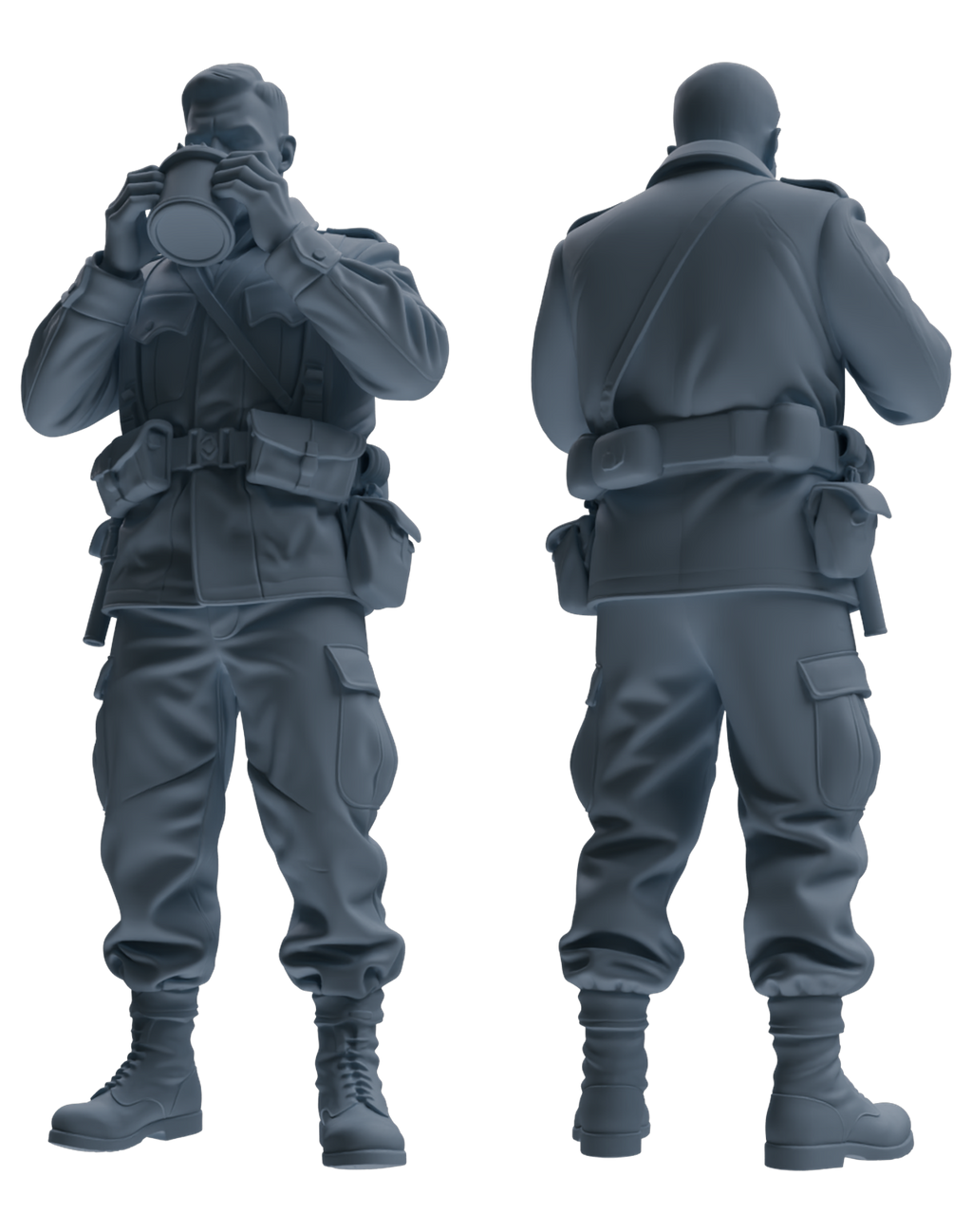 MRY-SFW SSTR200 Miniatures Soldier Model Kit Meal Time Soldier Pose Modern Model 3 pcs