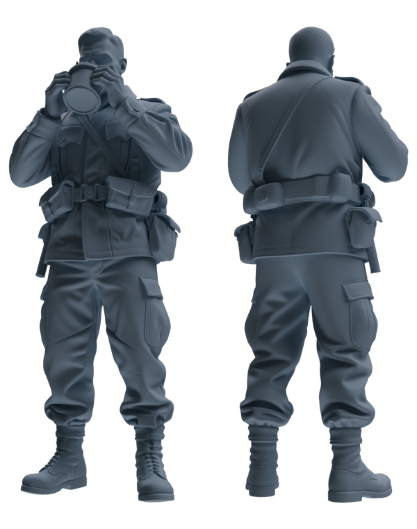 MRY-SFW SSTR200 Miniatures Soldier Model Kit Meal Time Soldier Pose Modern Model 3 pcs