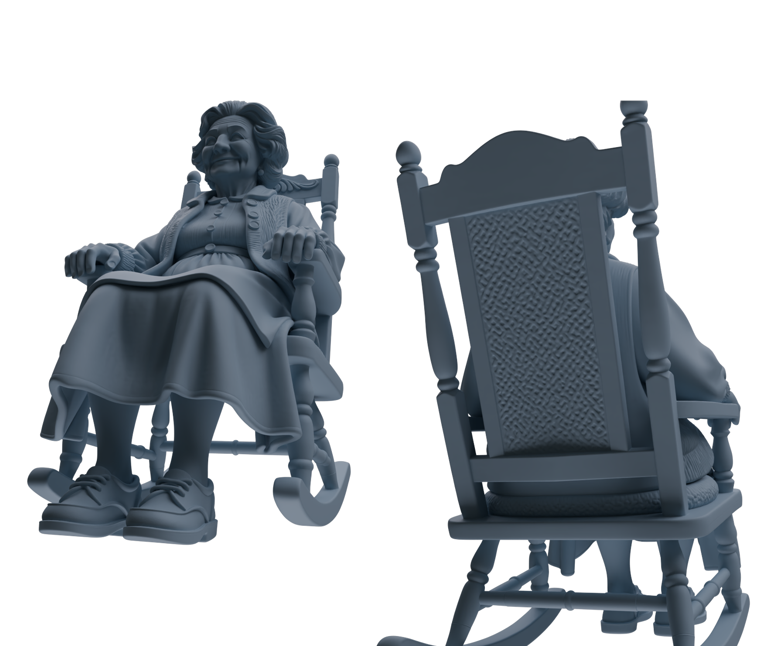 Detail view of MRY-SFW LYTR902 Vintage Elderly Woman Modern Model 4 pcs Model