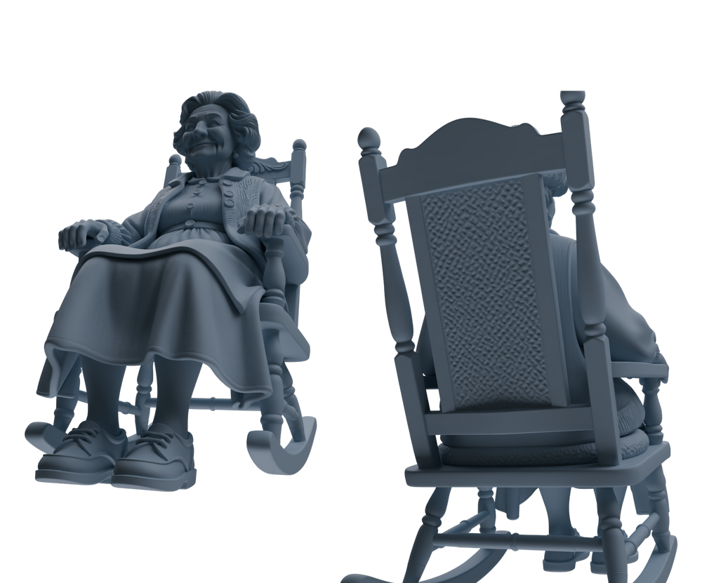 Detail view of MRY-SFW LYTR902 Vintage Elderly Woman Modern Model 4 pcs Model