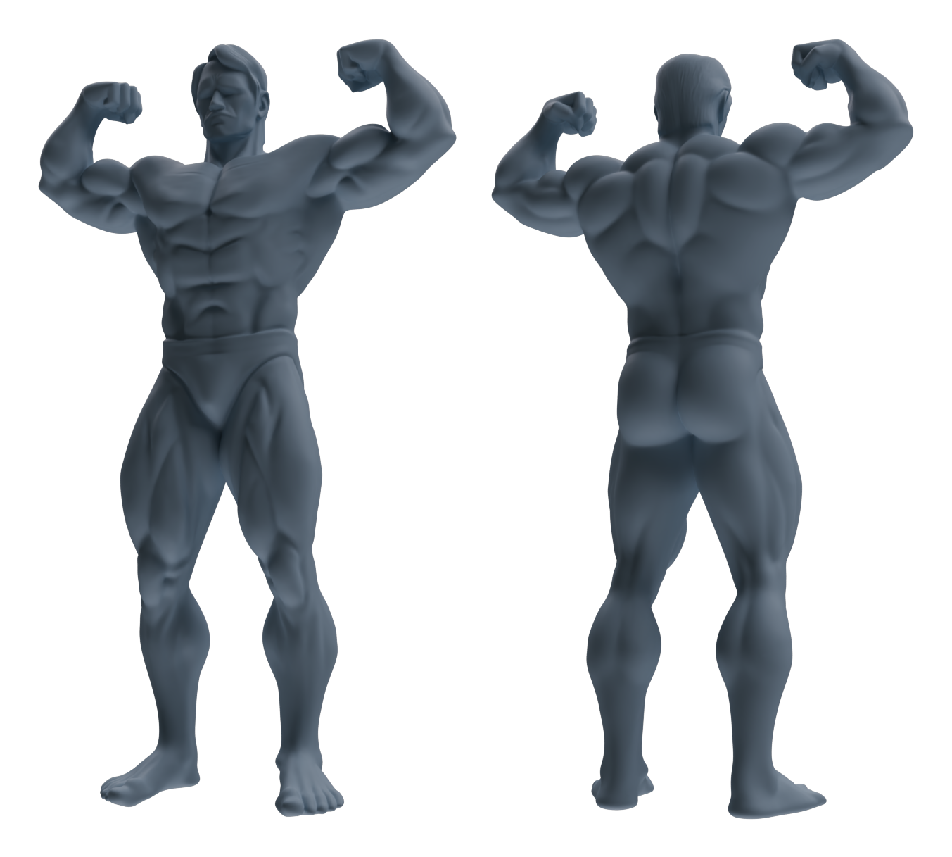 Detail view of MRY-SFW LYTR829 Male Bodybuilder Figure Modern Model 6 pcs Miniature Car Diorama Figures Scene Props Accessories Resin Model